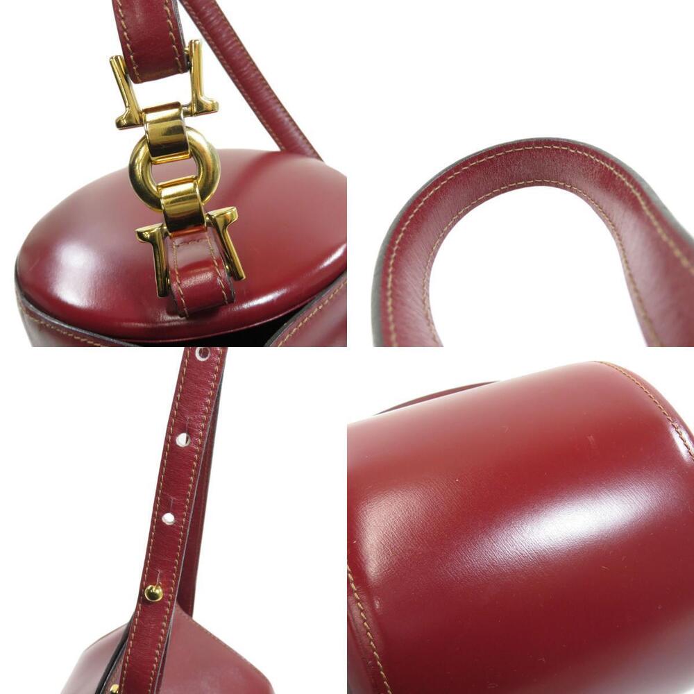 Loewe leather shoulder bag curved barrel slender strap Red - Picture 9 of 11